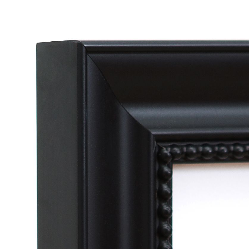 Hudson Frame Corner – 16x20 traditional black frame with beaded detail