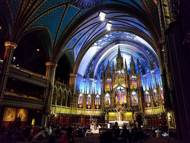 Notre Dame is one of the best places to visit in Montreal
