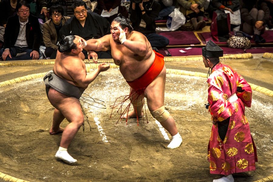 Sumo in Ryogoku Japan