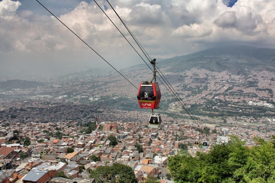 Medellin's cable cars is one of the best Colombia tourist attractions