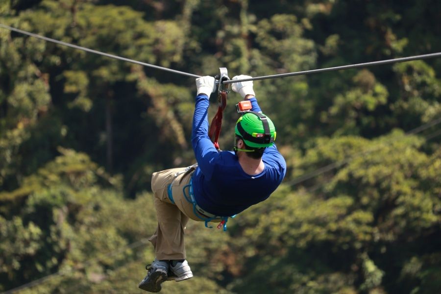 The zipline at Toro Verde Adventure Park is an awesome point of interest in Puerto Rico