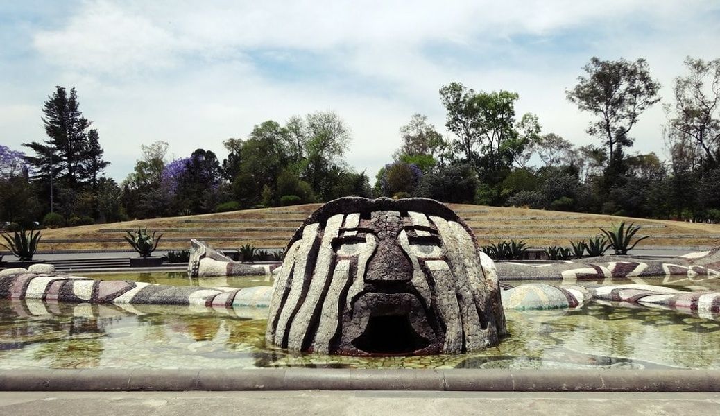 The Fuente del Tlaloc in Chapultepec Park is one of the things to see in Mexico City