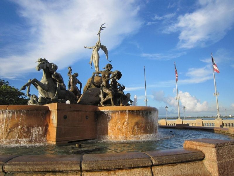 Raices Fountain is an iconic point of interest in Puerto Rico