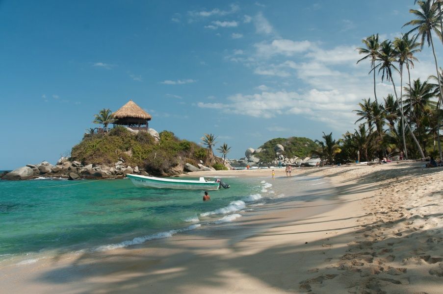 The gorgeous Tayrona National Park is among the more famous places in Colombia