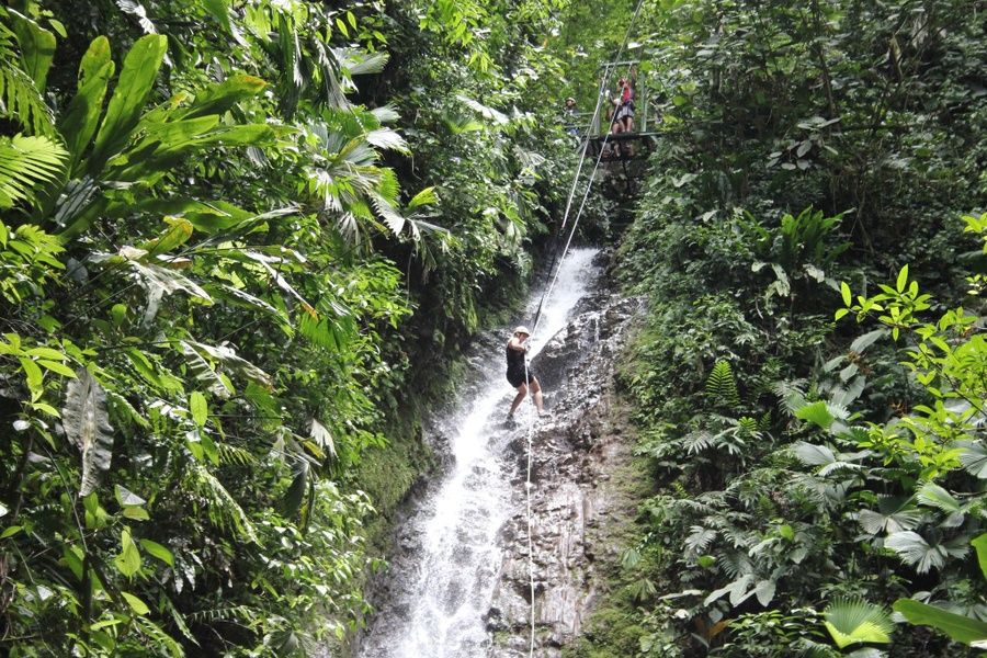 Exploring the Fortuna Waterfall is one of the coolest things to do in Costa Rica