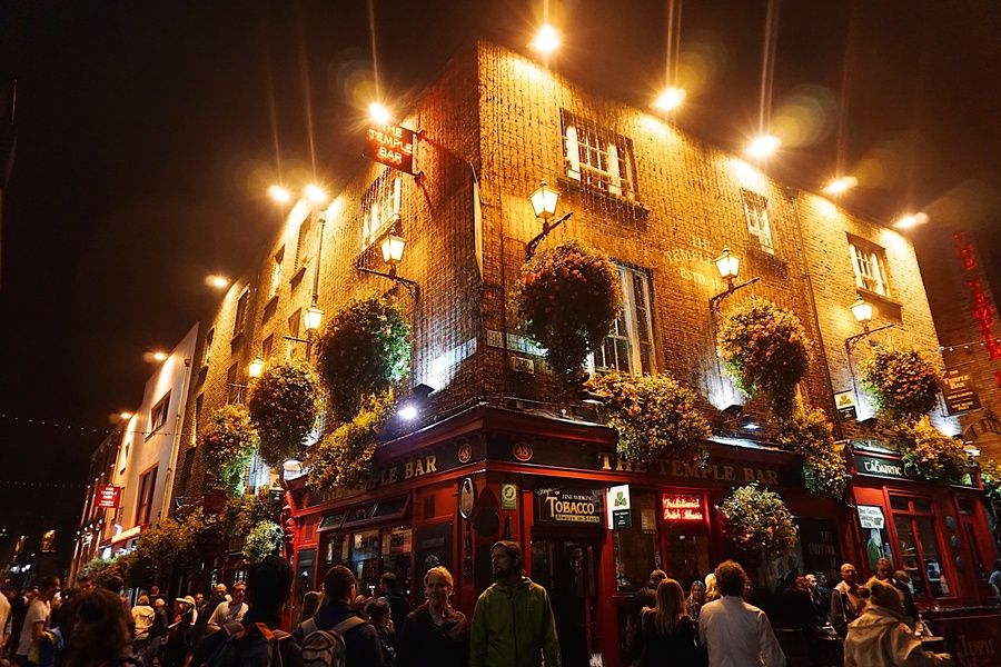 Visiting Temple Bar in Dublin is one of the best things to do in Ireland