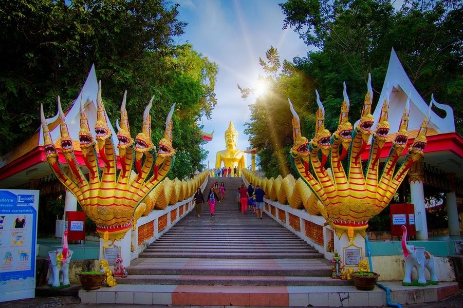 Admiring Buddhist temples is one of the best things to do in Thailand