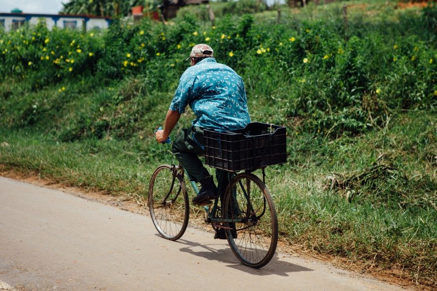 Bicycling in Vinales Valley Cuba