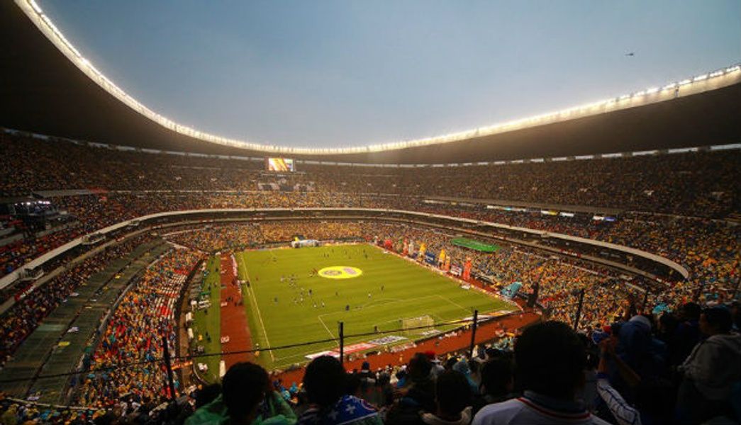 Futbol Game in Estadio Azteca in Mexico City