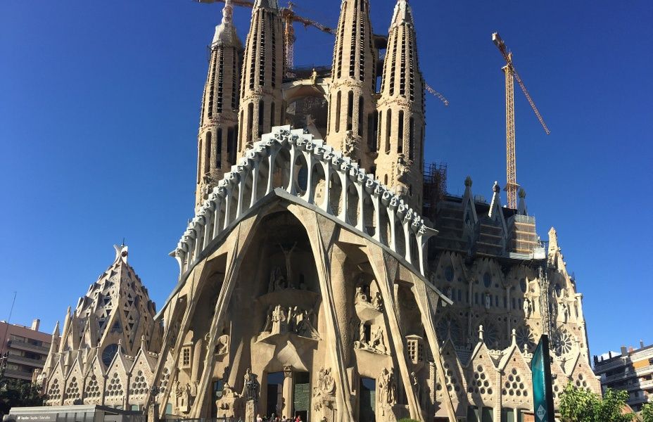 La Sagrada Familia in Barcelona is one of the most impressive places to visit in Spain