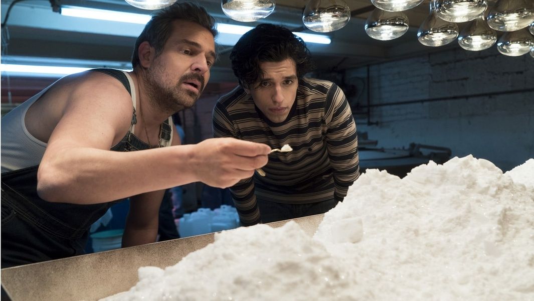 Scene in Narcos with drugs that you can't bring home from Cuba