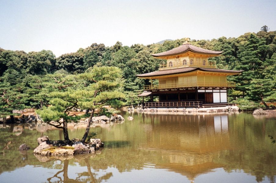 Japanese temple Kyoto Japan