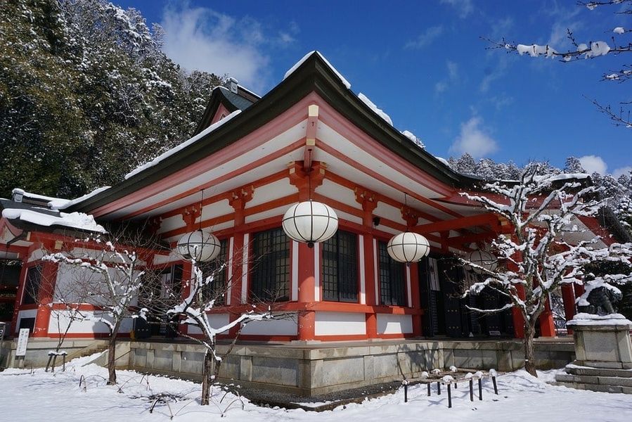 Mt Kurama hot springs in Kyoto, Japan