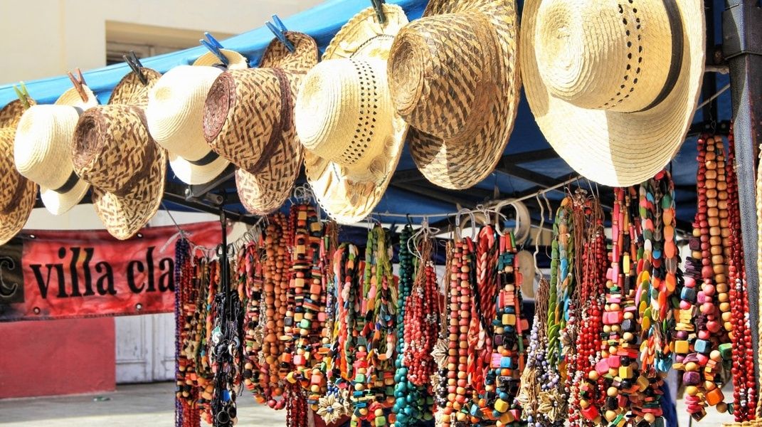 jewelry and hats to bring home from Cuba