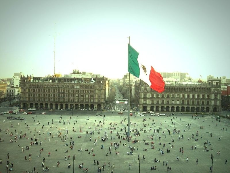 People watching in El Zocalo is a great thing to do in Mexico City