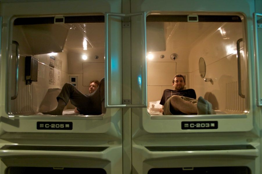 Capsule pod hotels in Japan