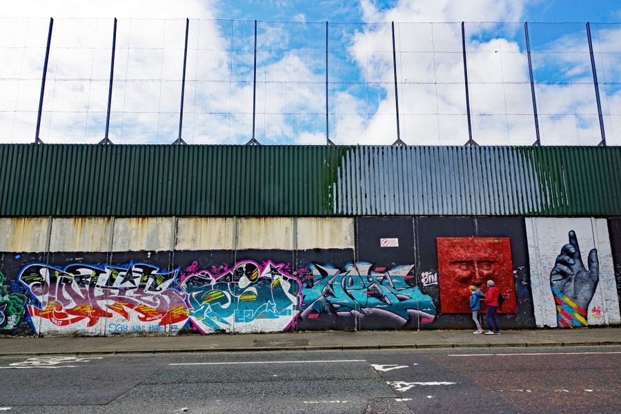 Seeing the iconic peace lines is a cool thing to do in Belfast Ireland
