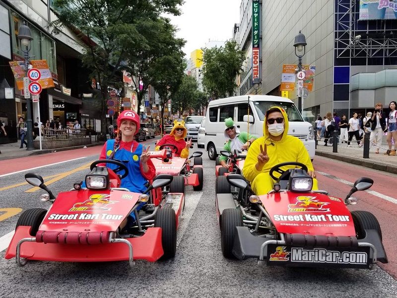 Playing real-life Mario Kart is a fun thing to do in Tokyo