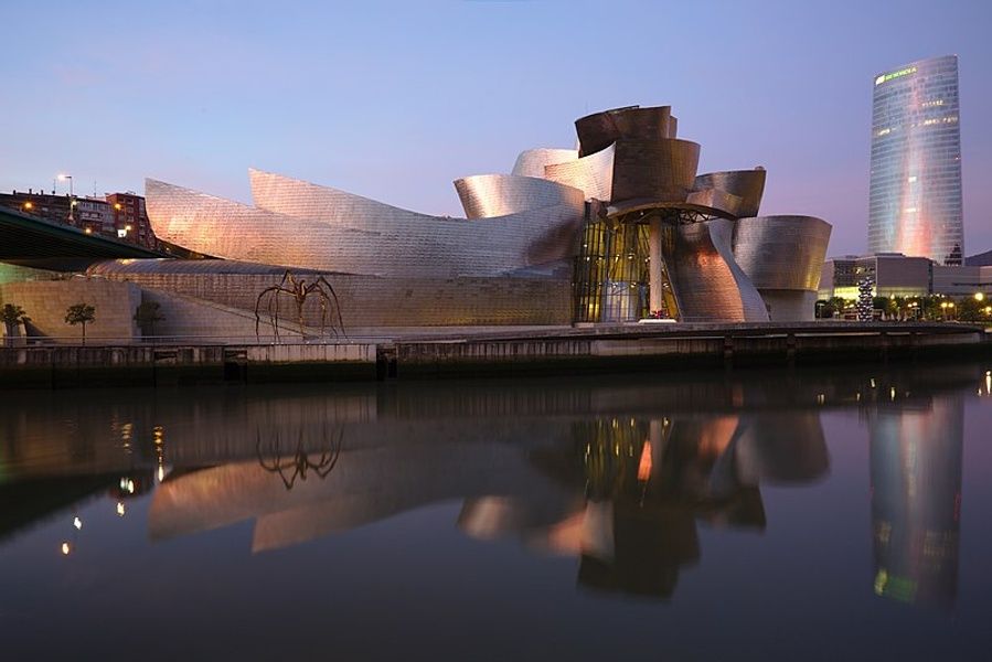 Guggenheim Museum is an impressive place to visit in Spain