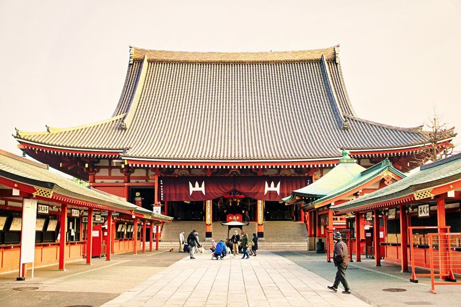 The awesome Senso-ji temple is one of the top rated attractions on TripAdvisor Japan