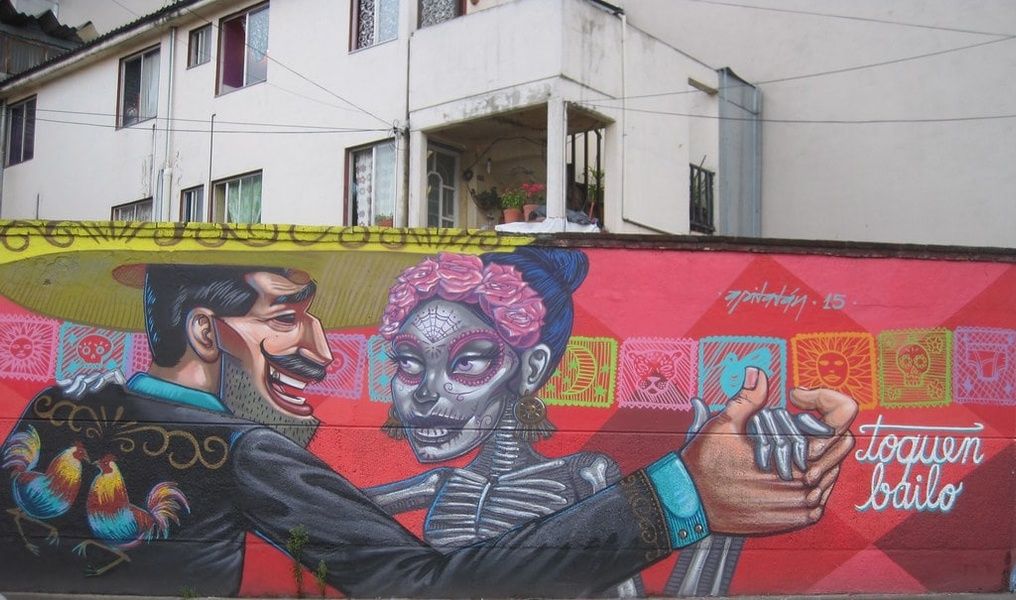 An awesome thing to do in Mexico City is check out the street art in Roma