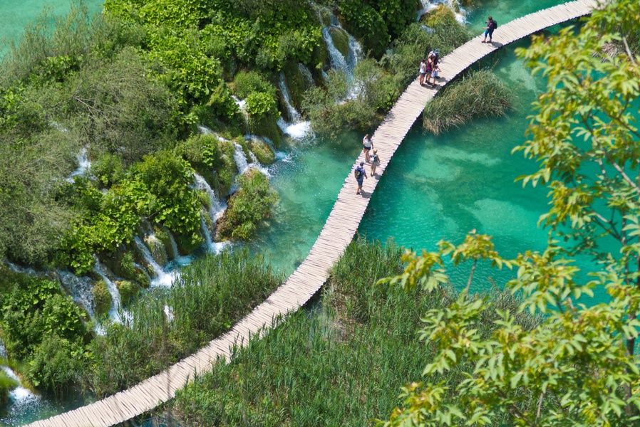 Wandering around Plitvice Lakes National Park is one of the best things to do in Croatia