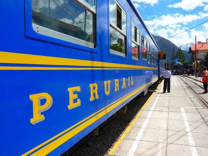 Trains are a good form of transportation in Peru