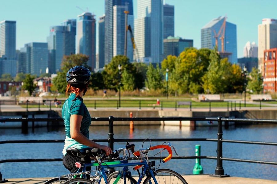 Biking is a good form of Montreal transportation