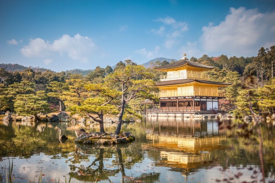 Kinkaku-ji the Golden Pavillion in Kyoto