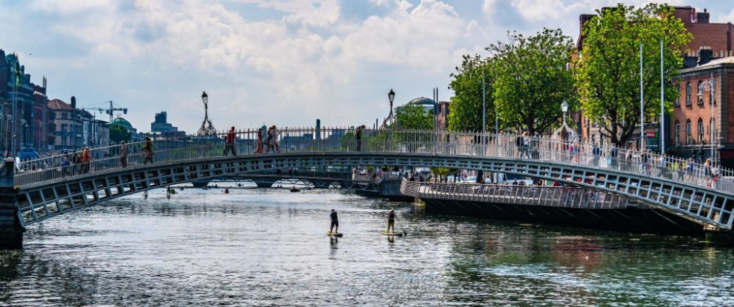 Crossing Ha’penny Bridge is one of the best things to do in Dublin Ireland