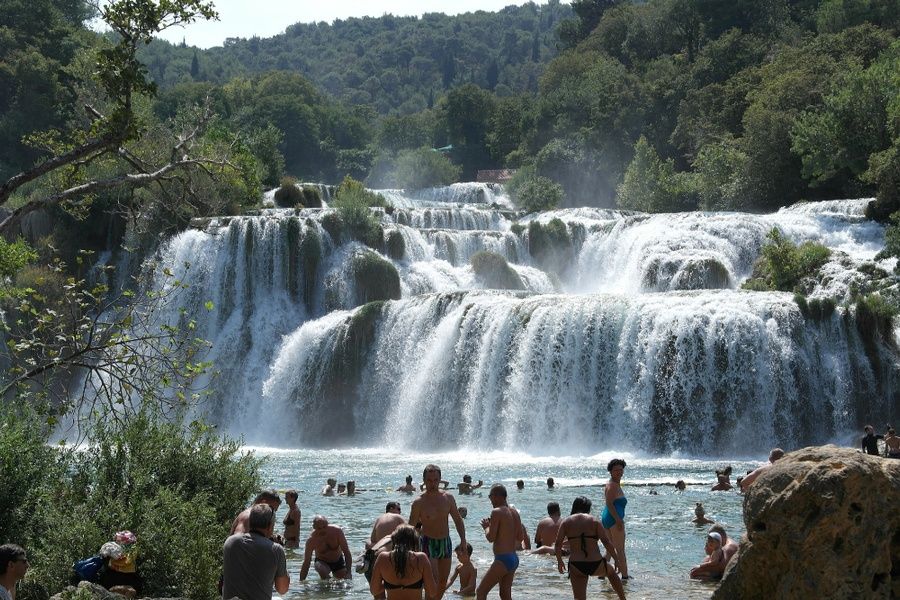 Enjoying Krka National Park is one of the best things to do in Croatia