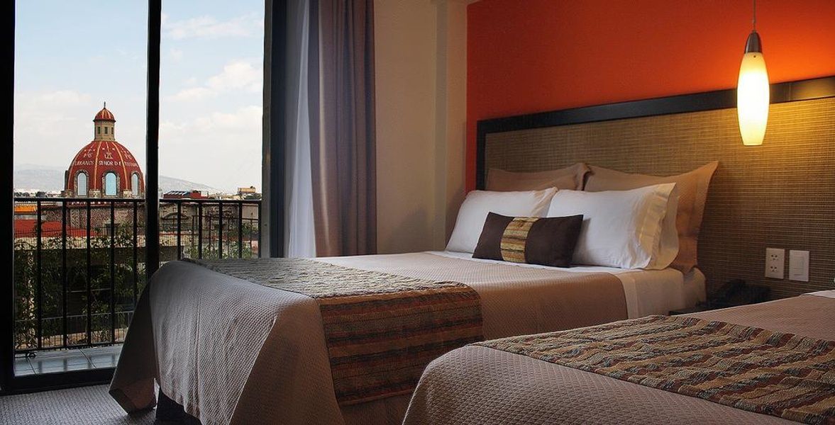 Hotel Catedral's gorgeous views make it one of the best cheap hotels in Mexico City