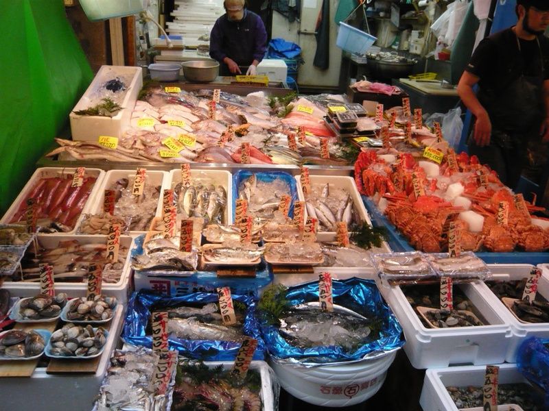 Tsukiji Fish Market is a top point of interest in Tokyo