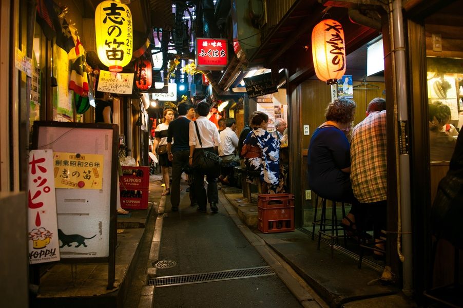 Going to Nonbei Yokocho, or Drunkard's Alley, is what to do in Shibuya Japan