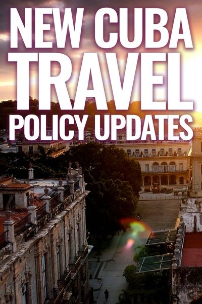 cuba travel policy