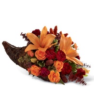 Thanksgiving flowers centerpieces Thanksgiving cornucopia floral centerpiece