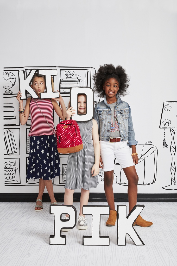 3 girls in kidpik subscription outfits