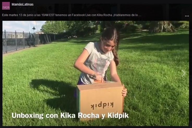 girl opening kidpik box