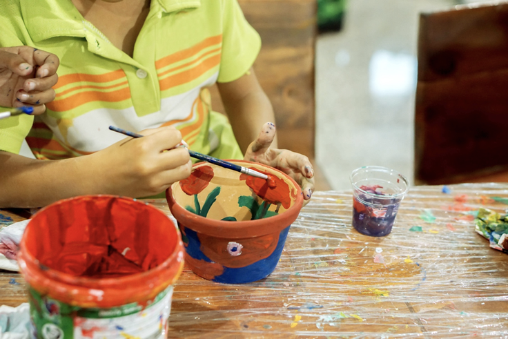 Paining a pot