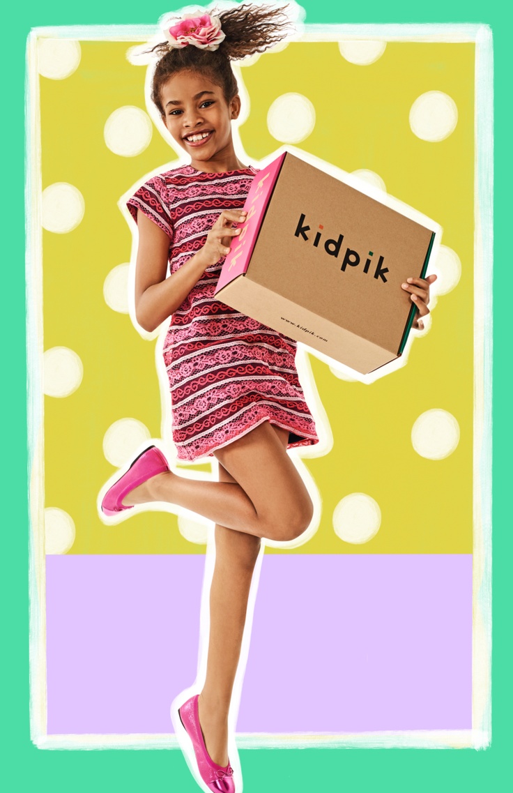 Girl with a kidpik box