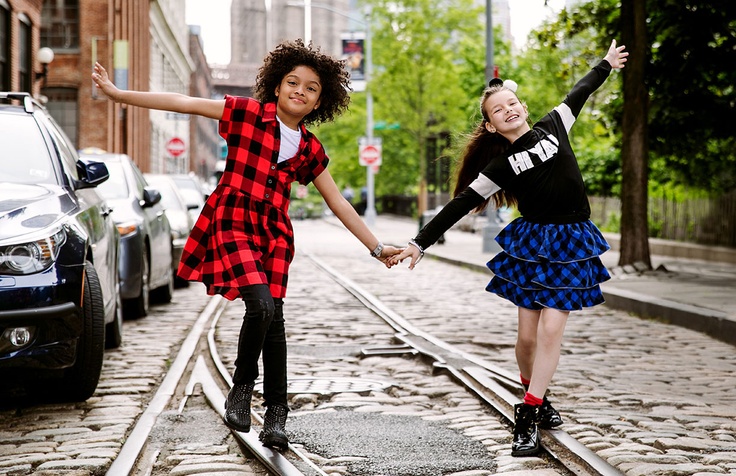 girls walking