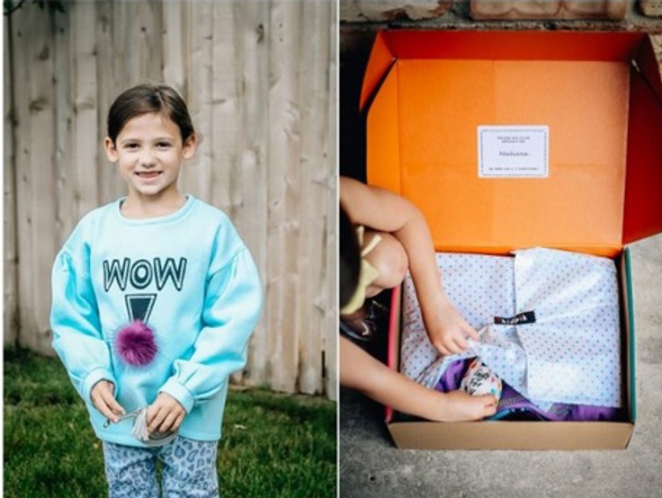 Girl and kidpik clothing box