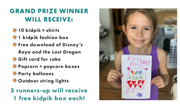 Prizes for kidpik's 5th birthday contest