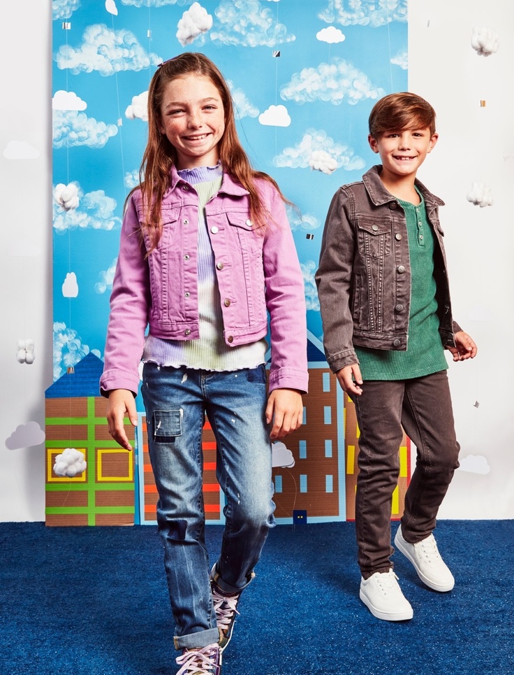two kids in kidpik clothes