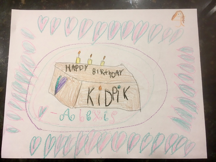 Happy birthday kidpik drawing