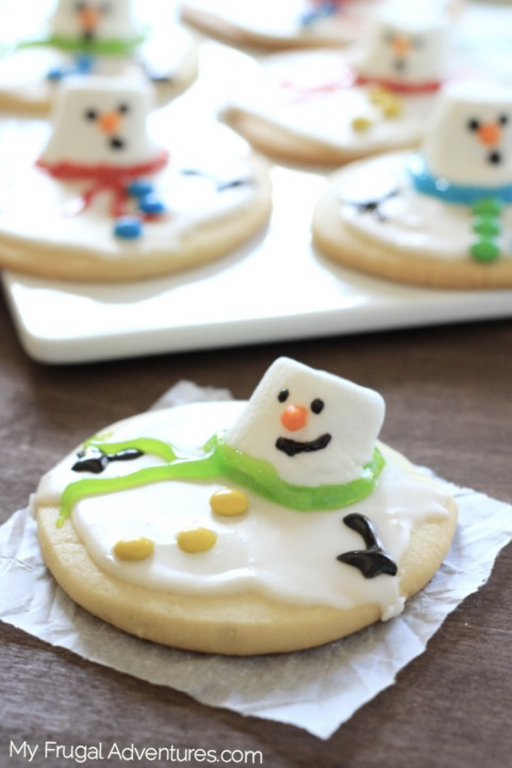 melted snowman cookies