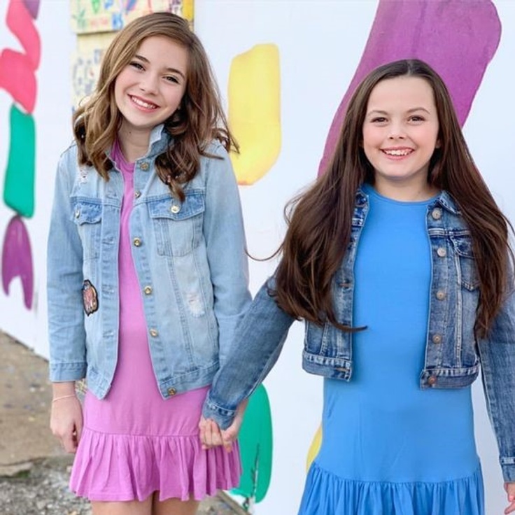 Two girls in School Outfits