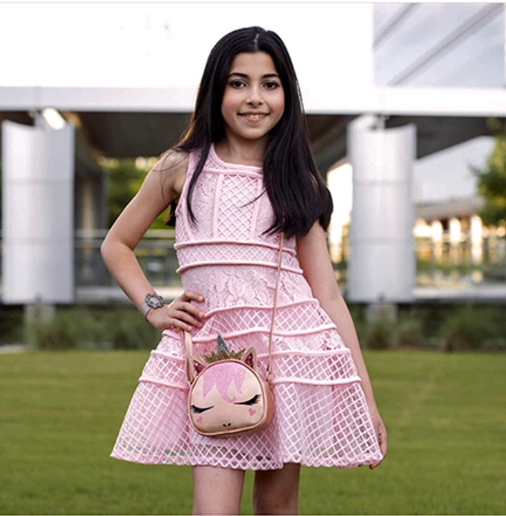 Elina Agamirza in a kidpik dress