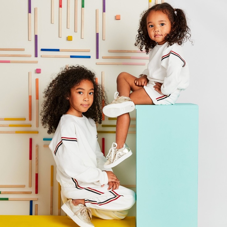 two girls wearing kidpik clothing