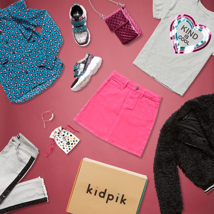 Laydown of kidpik clothes